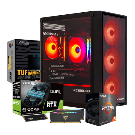 Image 2 for PCBuilder Ryzen 5 5600XT SENTINEL Windows 11 Gaming PC