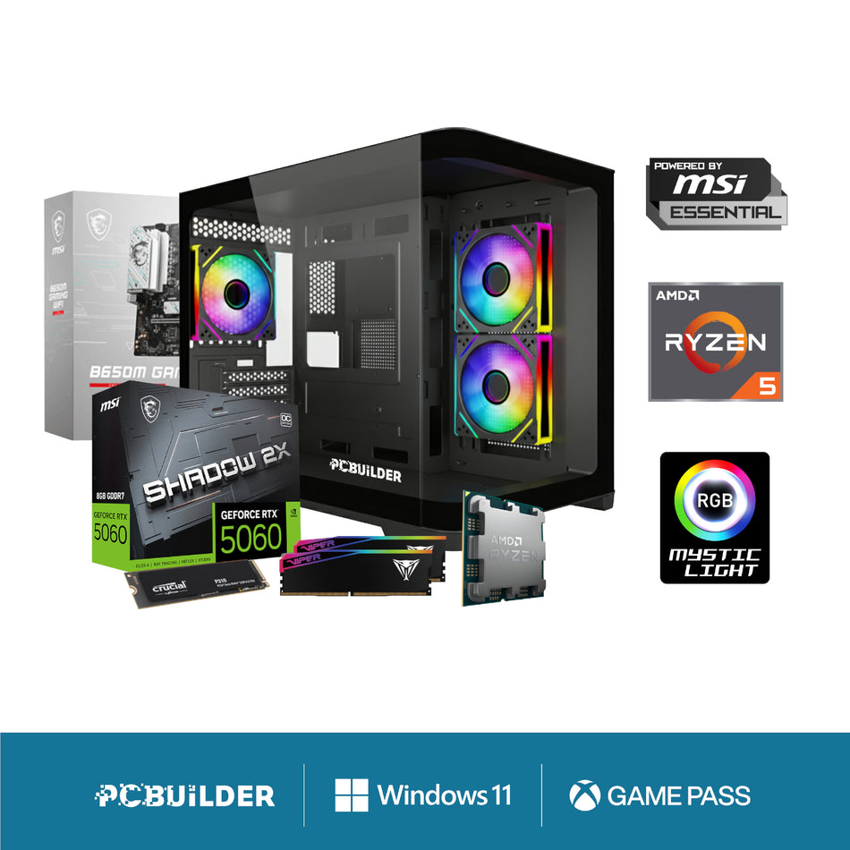 Image 1 for PCBuilder Ryzen 5 7600 SPECIALIST Windows 11 Gaming PC