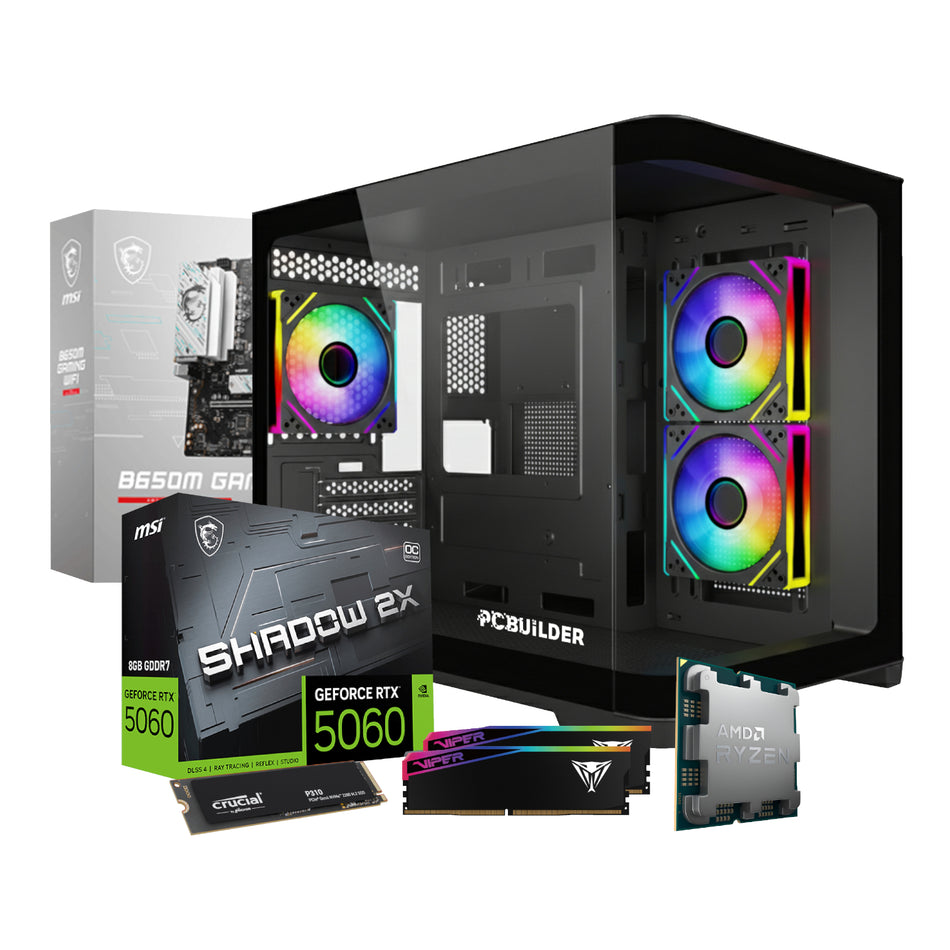 Image 2 for PCBuilder Ryzen 5 7600 SPECIALIST Windows 11 Gaming PC