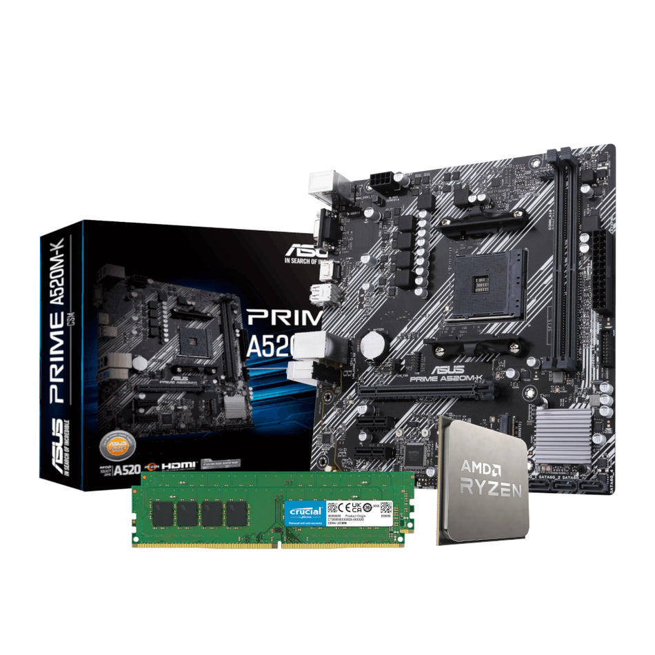 Image 1 for PCBuilder AMD Ryzen 5 5500 LEVEL UP Core Upgrade Kit