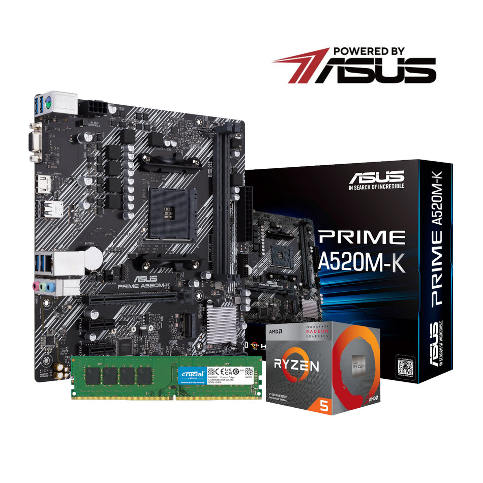 Image 1 for PCBuilder AMD Ryzen 5 3400G LEVEL UP Core Upgrade Kit