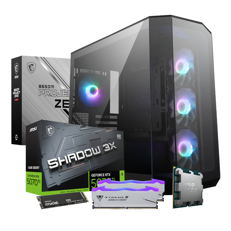 Image 1 for PCBuilder Ryzen 7 9800X3D VALKYRIE Windows 11 Gaming PC