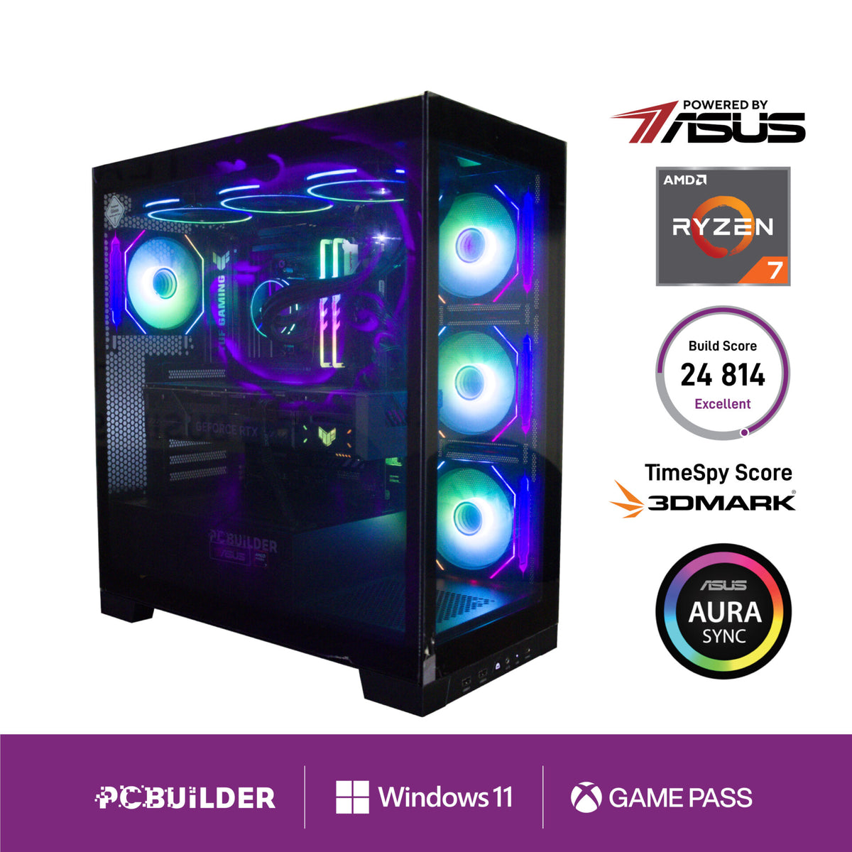 Image 1 for PCBuilder Ryzen 7 9700X VALOUR Windows 11 Gaming PC