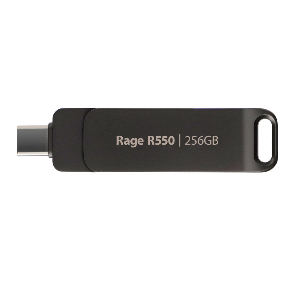 Image 2 for Patriot Rage R550 256GB USB3.2 Swing Type A to Type-C Flash Drive