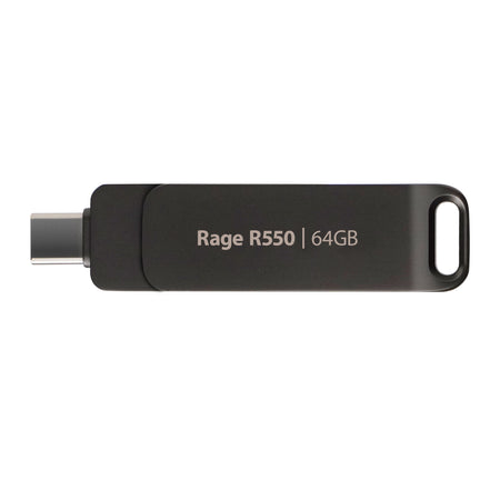Image 2 for Patriot Rage R550 64GB USB3.2 Swing Type A to Type-C Flash Drive