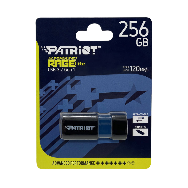 Image 7 for Patriot Rage Lite 256GB USB3.2 Flash Drive - Black