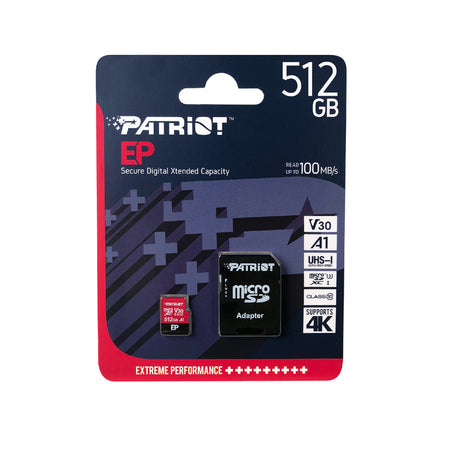 Image 3 for Patriot EP V30 A1 512GB Micro SDXC Card + Adapter