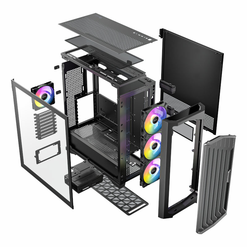 Image 1 for Antec Performance FT1 E-ATX |ATX |M-ATX | ITX ARGB Full-Tower Gaming Chassis - Black