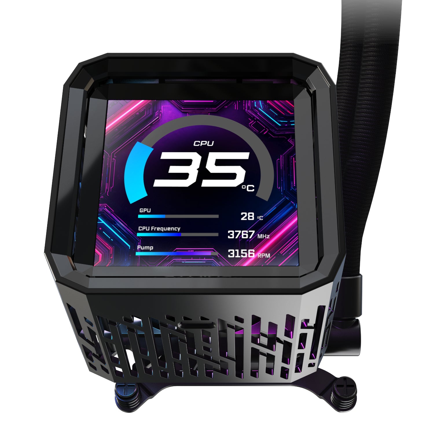 Image 5 for ASRock Phantom Gaming 360 LCD All-in-one Liquid CPU Cooler - Black