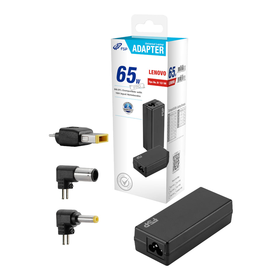 Image 1 for FSP PRO 65W Universal Laptop Adapter – Lenovo
