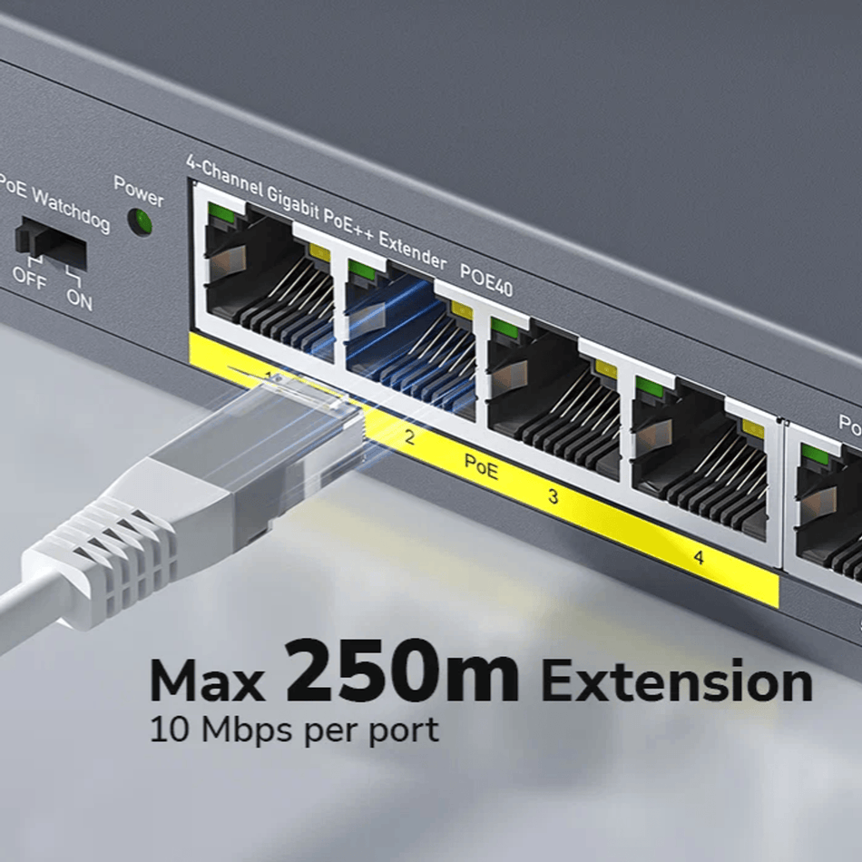 Image 2 for Cudy 4 Port Gigabit PoE 1x PoE Input 60W Switch