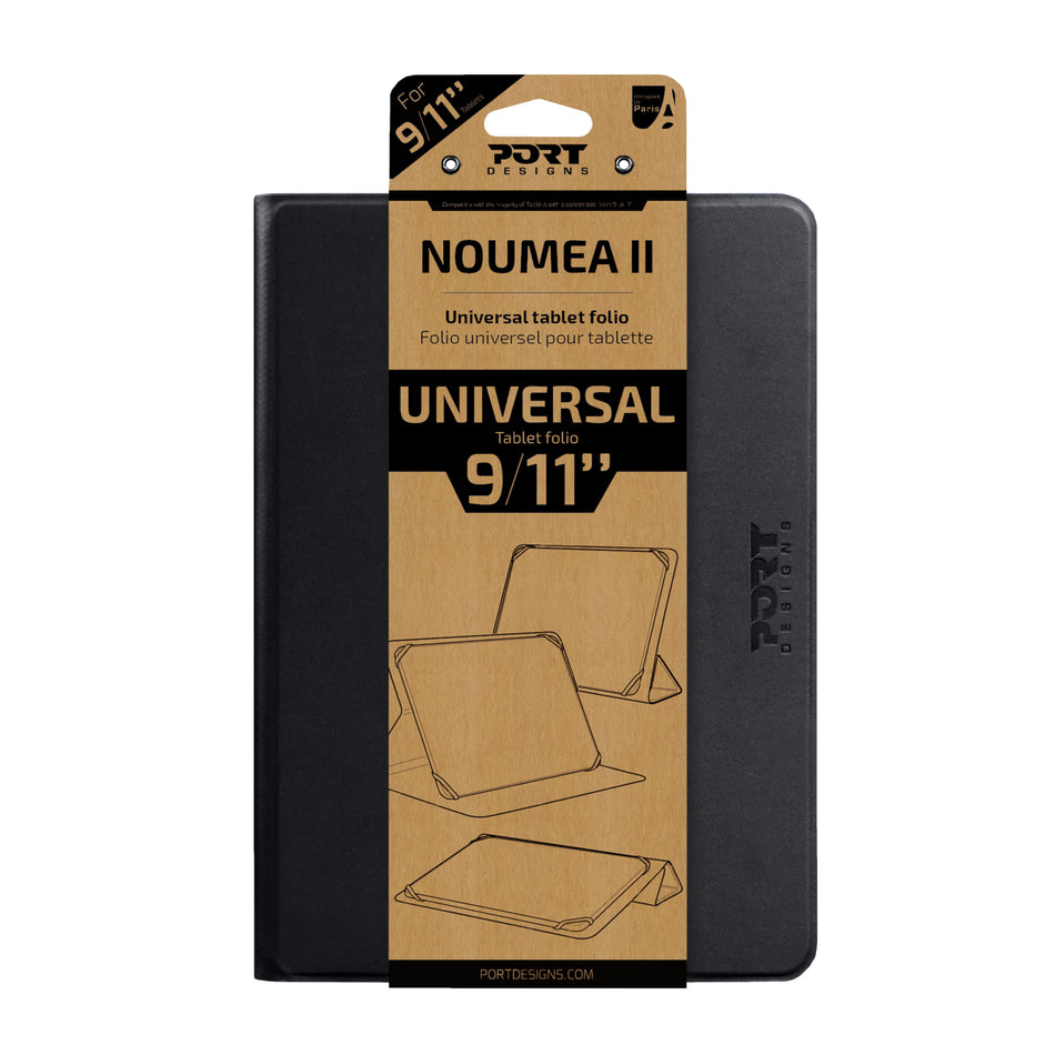 Image 2 for Port Designs Noumea II Universal 9/11" Tablet Folio – Black