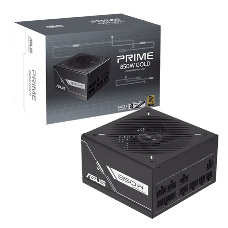 Image 1 for ASUS Prime 850W 80PLUS Gold Black Edition PCIe 5.0 Modular Power Supply