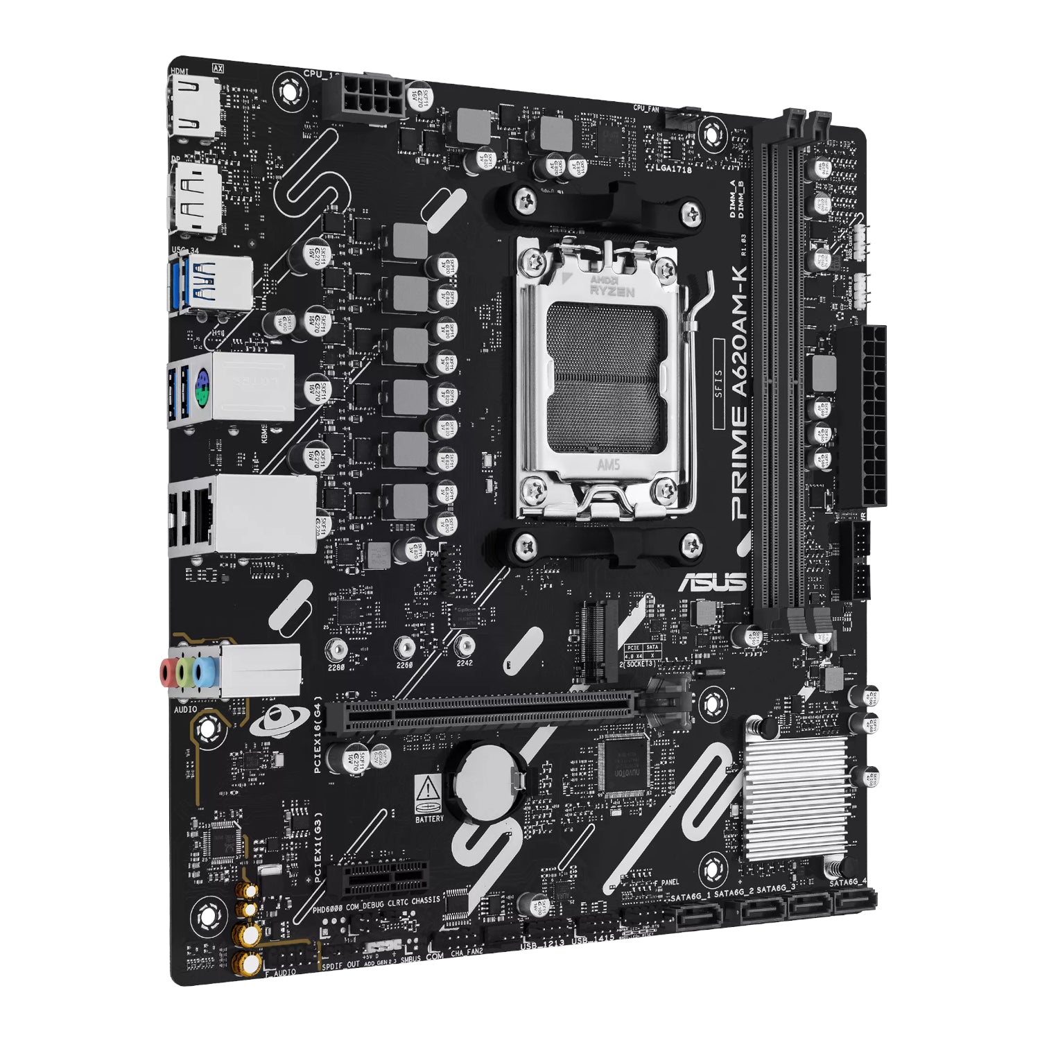 Image 3 for Asus PRIME A620AM-K AM5 M-ATX Motherboard