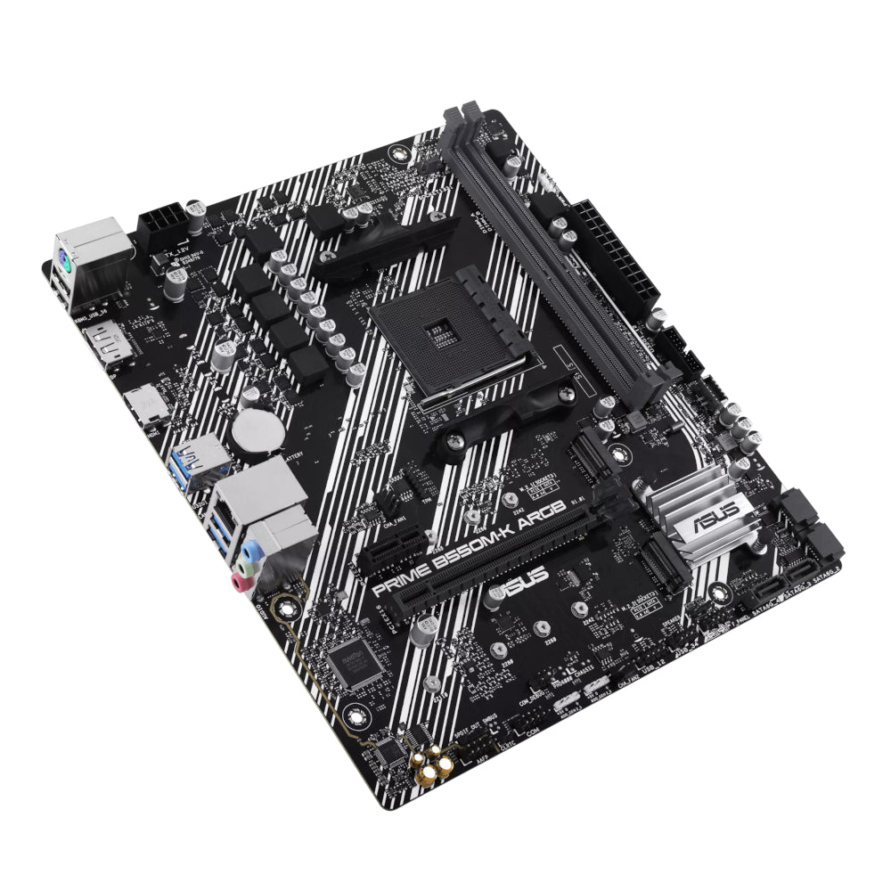 Image 3 for Asus PRIME B550M-K ARGB AM4 M-ATX Motherboard