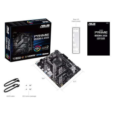 Image 5 for Asus PRIME B550M-K ARGB AM4 M-ATX Motherboard