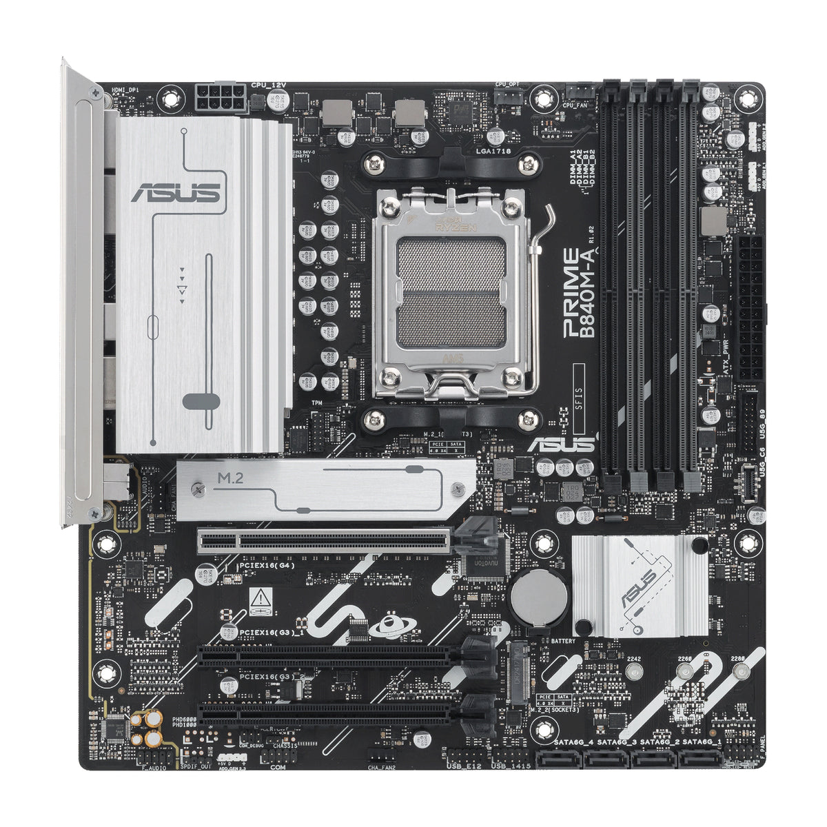 Image 2 for Asus PRIME B840M-A-CSM AM5 Micro ATX Motherboard