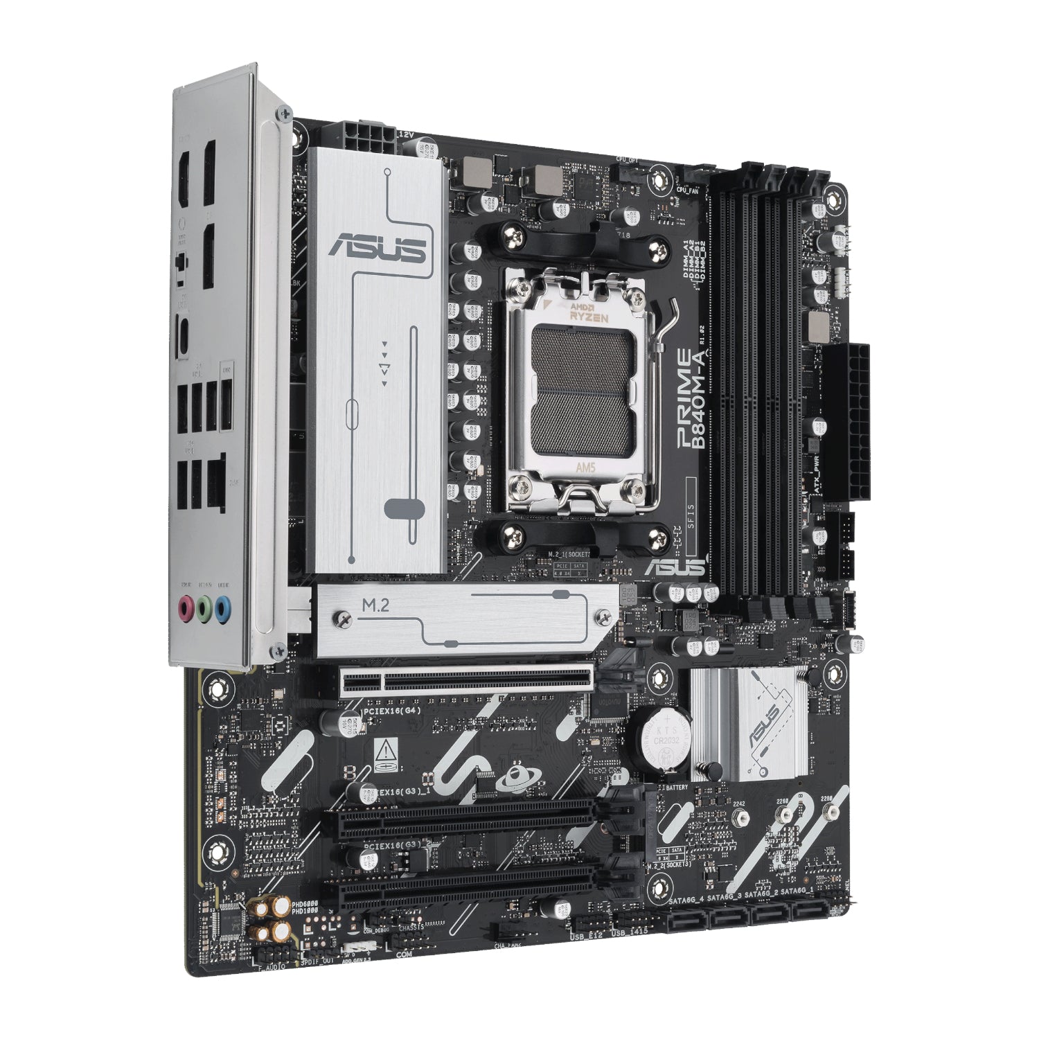 Image 3 for Asus PRIME B840M-A-CSM AM5 Micro ATX Motherboard