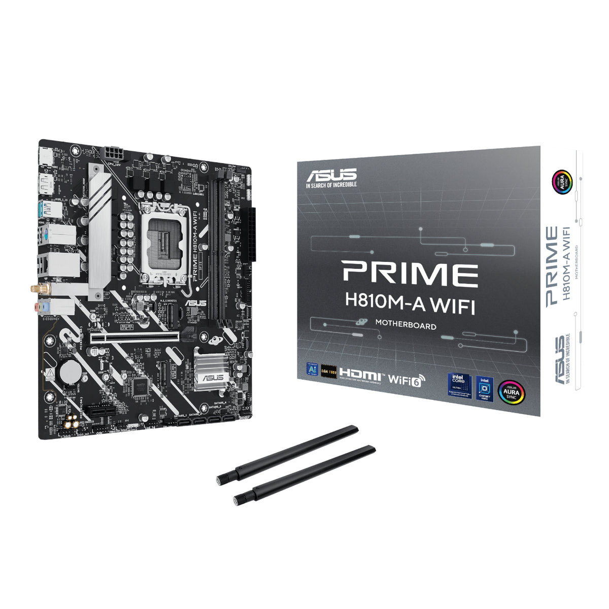 Image 1 for Asus PRIME H810M-A WIFI LGA1851 Micro ATX Motherboard