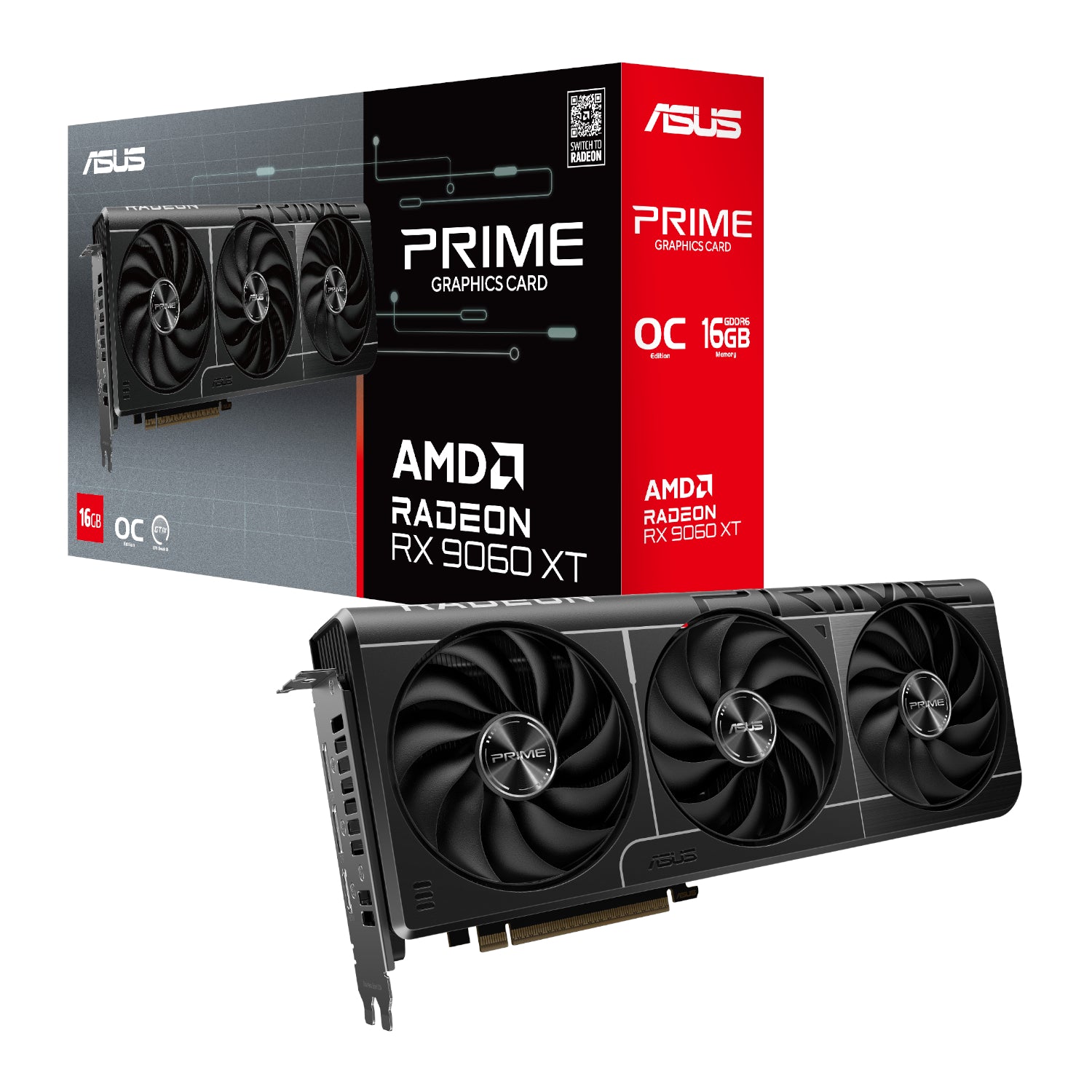 Image 1 for ASUS Prime Radeon RX 9060 XT OC 16GB GDDR6 Graphics Card