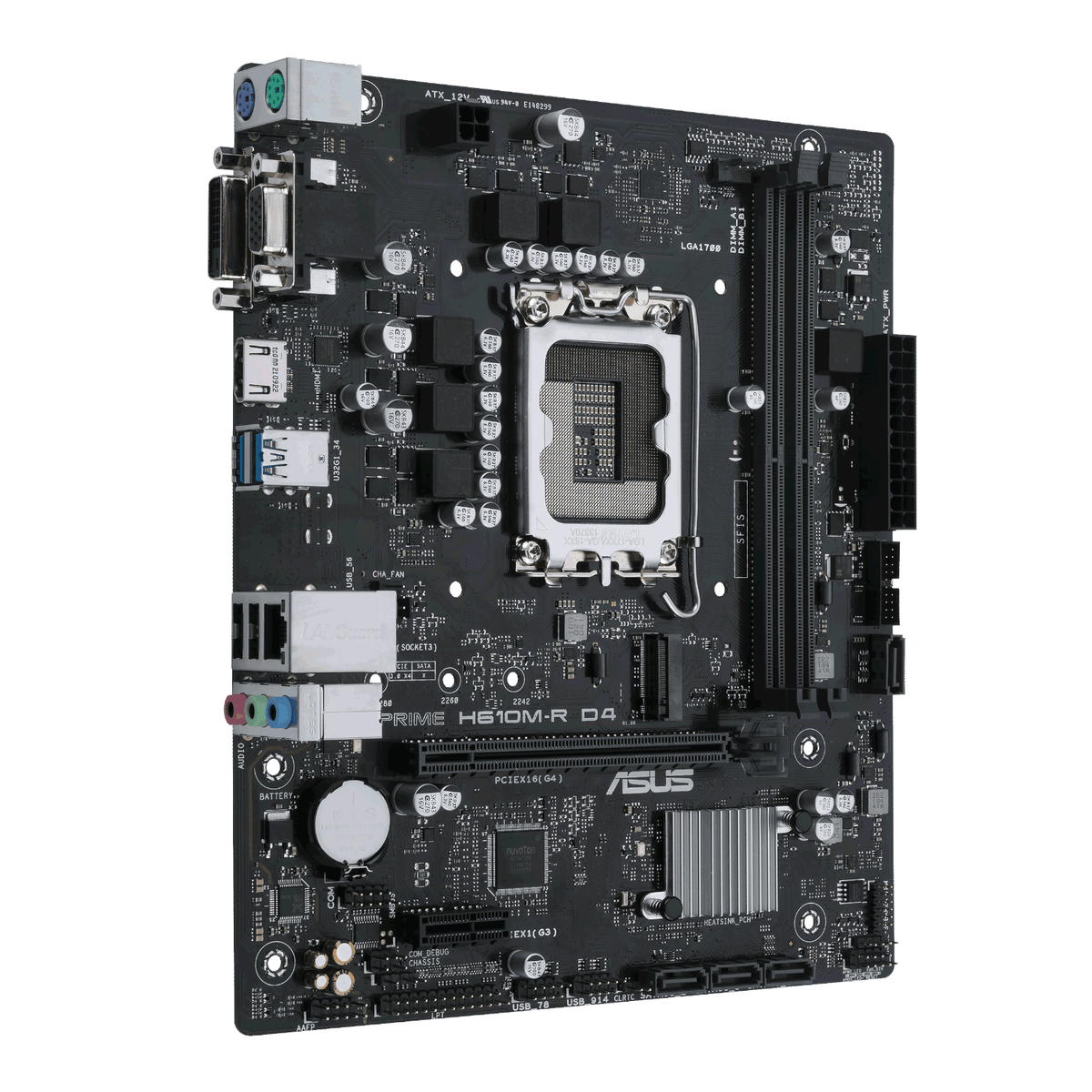 Image 3 for ASUS Prime H610M-R D4 LGA1700 M-ATX Motherboard