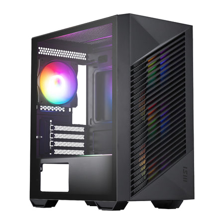 Image 1 for MSI PRO FORGE M050A Micro-ATX Gaming Chassis - Black
