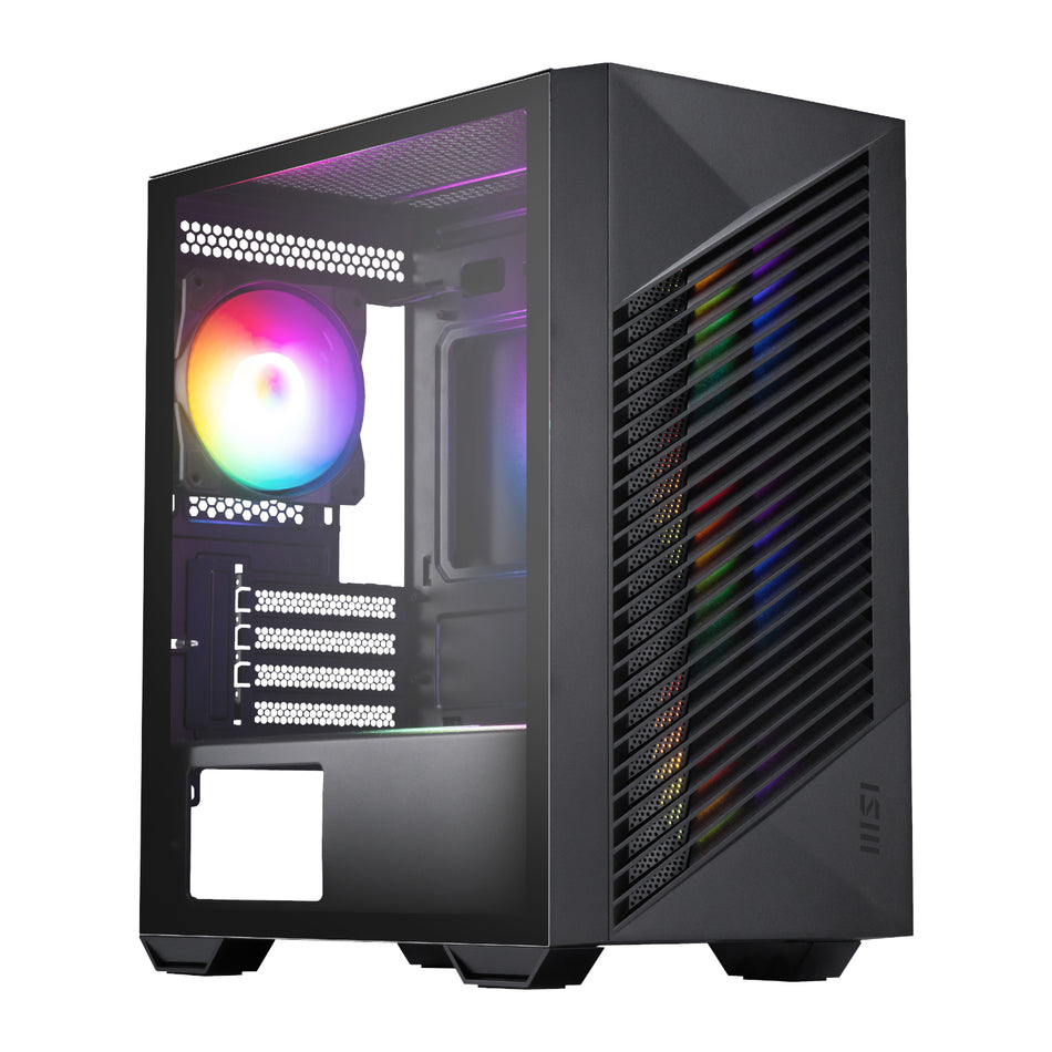 Image 1 for MSI PRO FORGE M050A Micro-ATX Gaming Chassis - Black