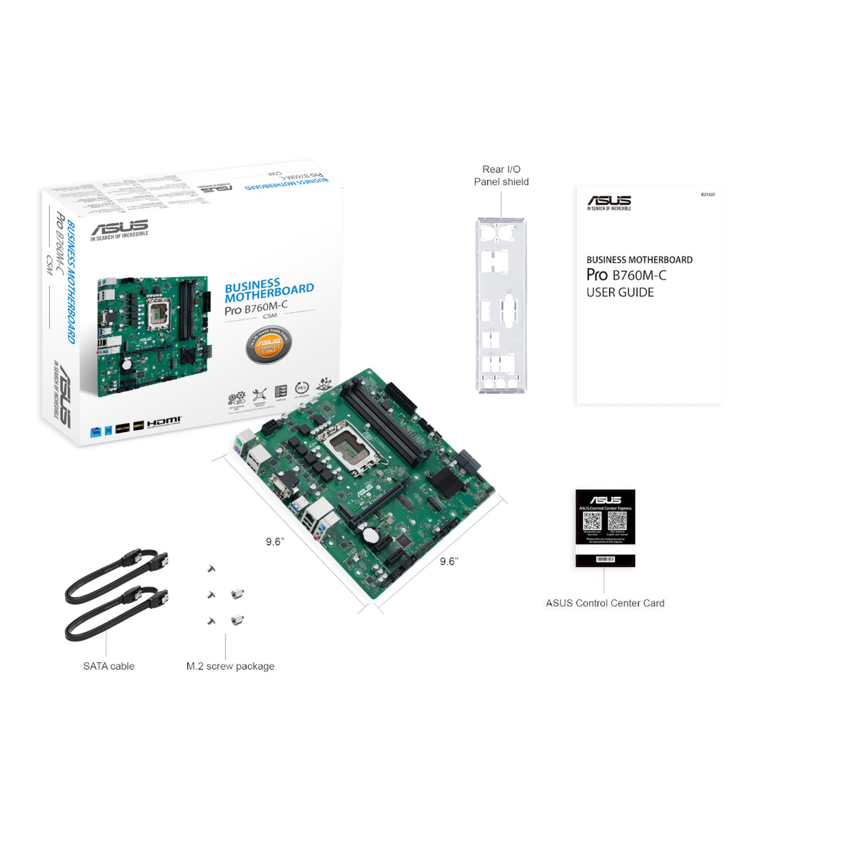 Image 5 for ASUS PRO B760M C CSM LGA 1700 M-ATX Motherboard