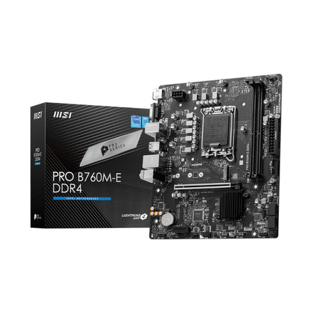 Image 1 for MSI PRO B760M-E DDR4 Intel LGA1700 mATX Motherboard
