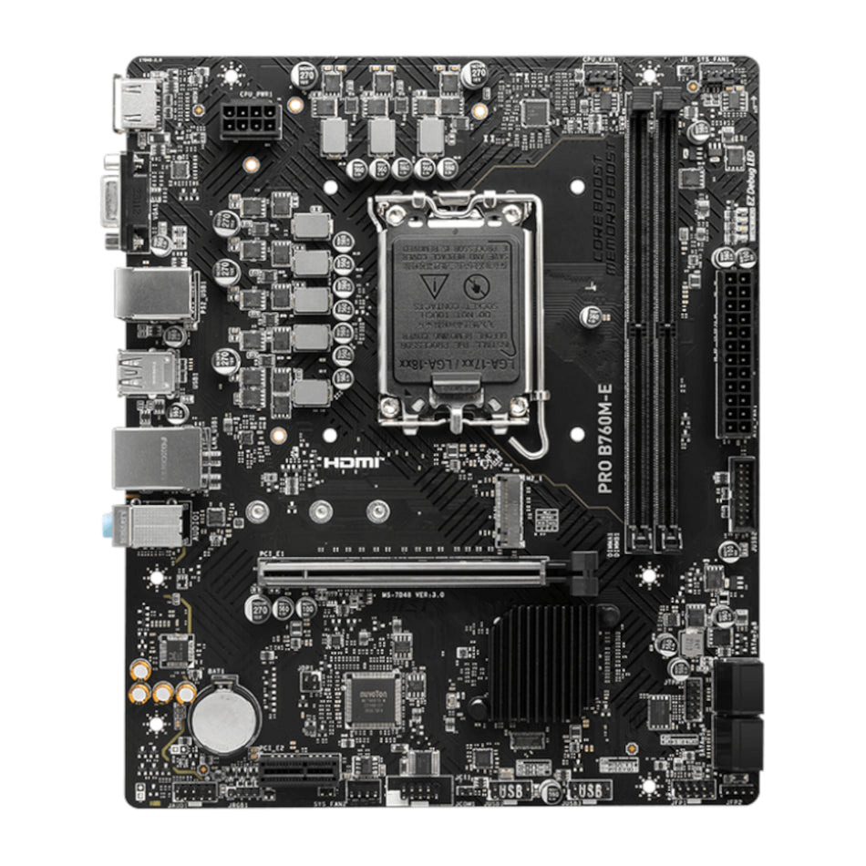 Image 2 for MSI B760M-E PRO DDR5 LGA1700 M-ATX Motherboard