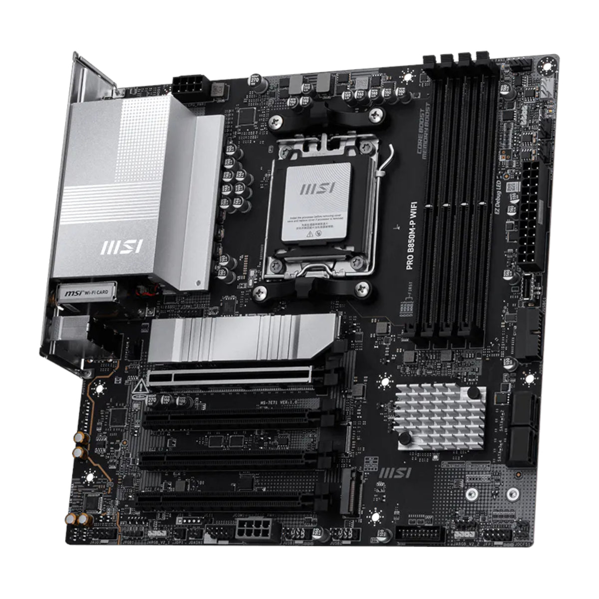 Image 3 for MSI PRO B850M-P WIFI AM5 mATX Motherboard