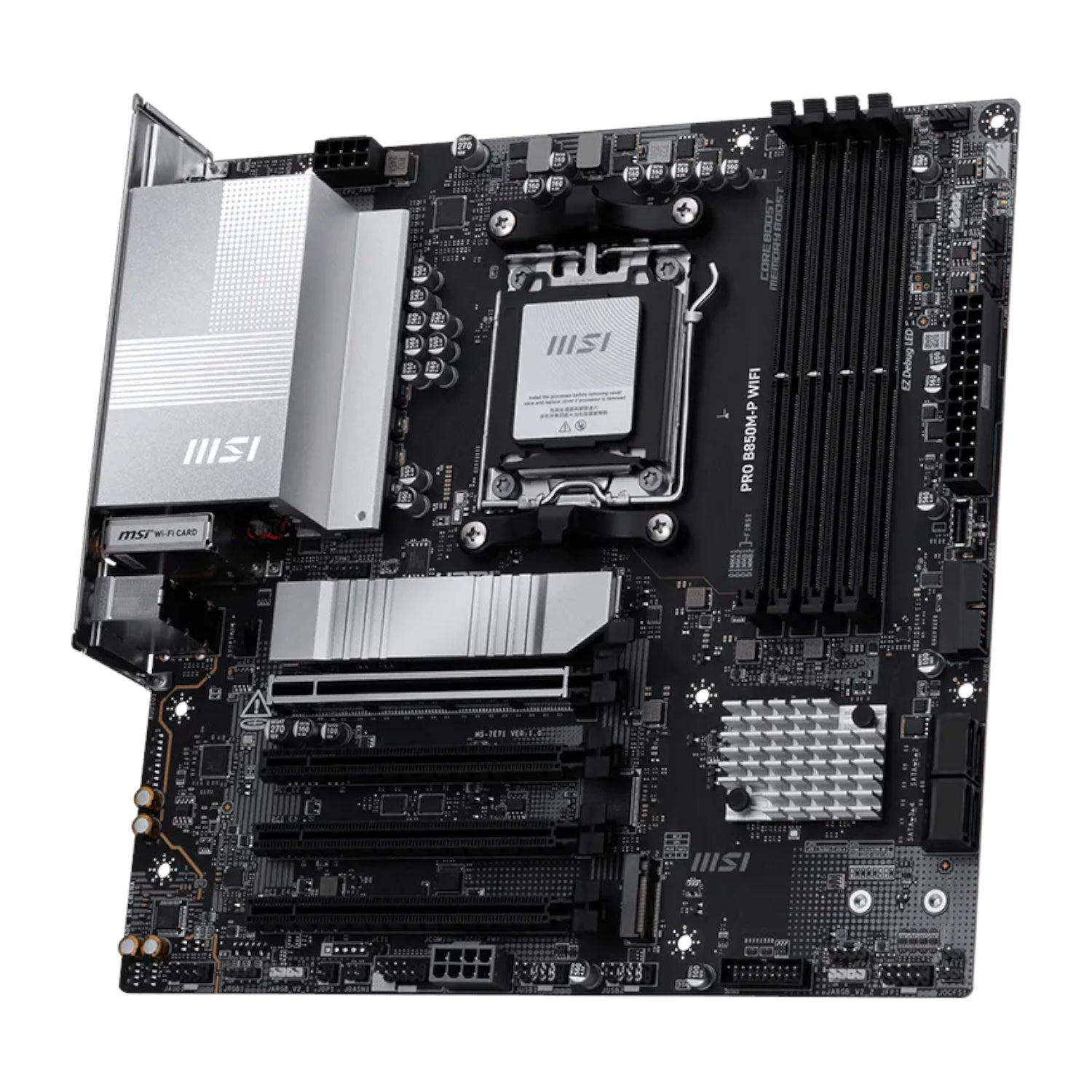Image 3 for MSI PRO B850M-P WIFI AM5 mATX Motherboard