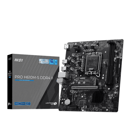 Image 1 for MSI PRO H610M-S DDR4 II LGA1700 M-ATX Motherboard