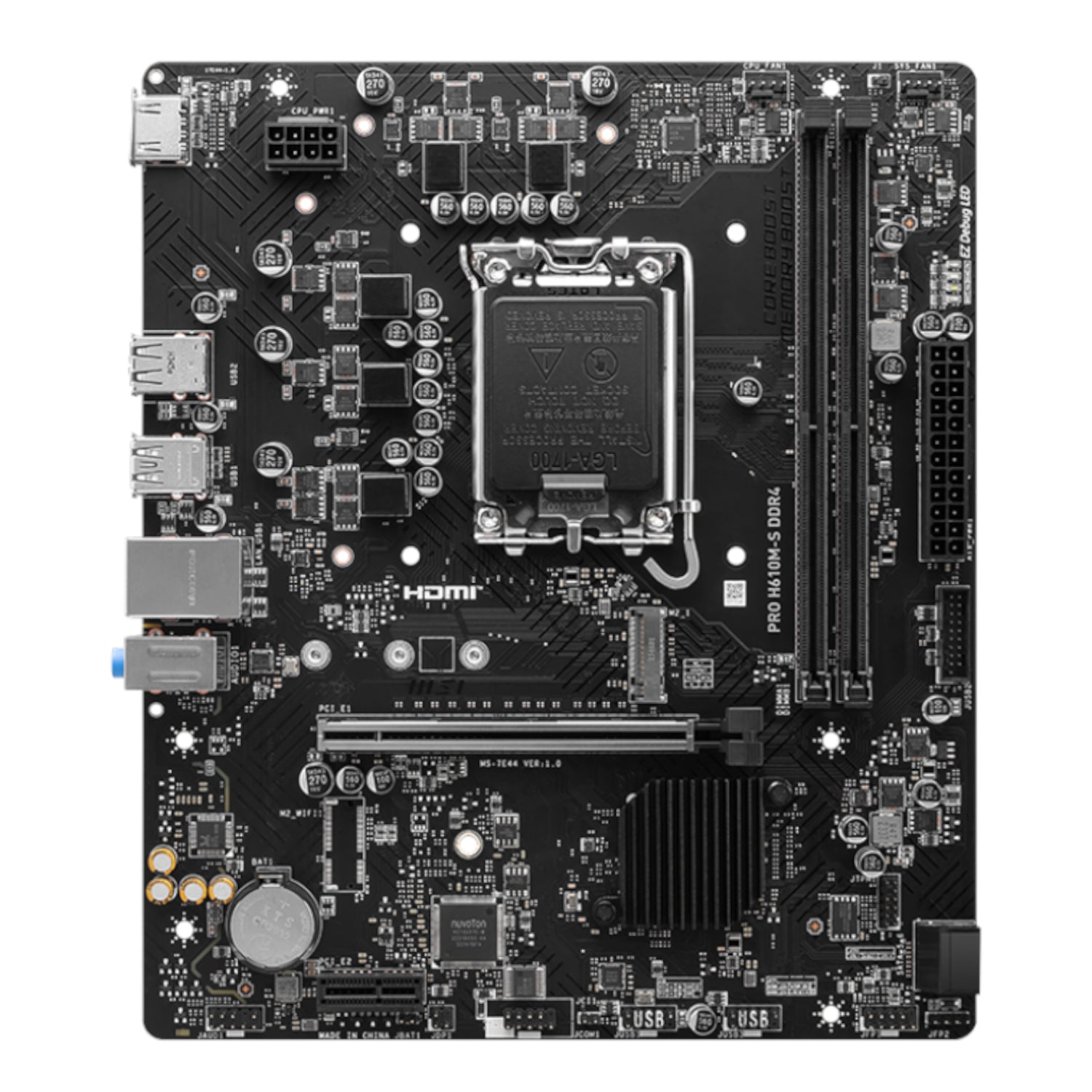 Image 2 for MSI H610M-S PRO LGA1700 M-ATX DDR4 Motherboard
