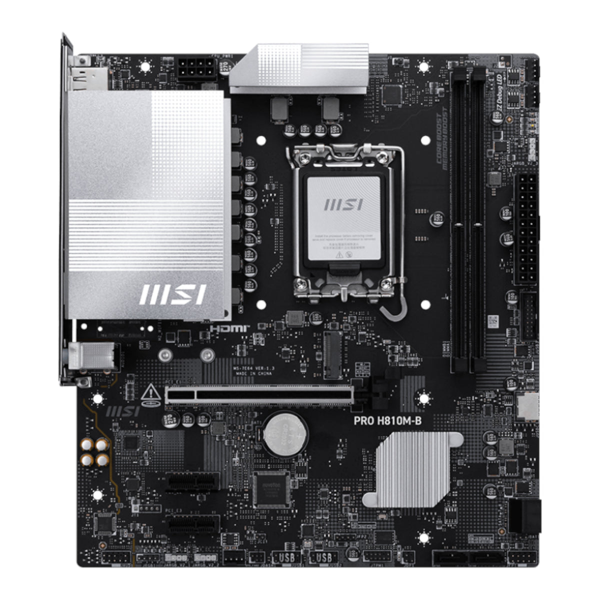 Image 2 for MSI H810M-B PRO LGA1851 M-ATX DDR5 Motherboard