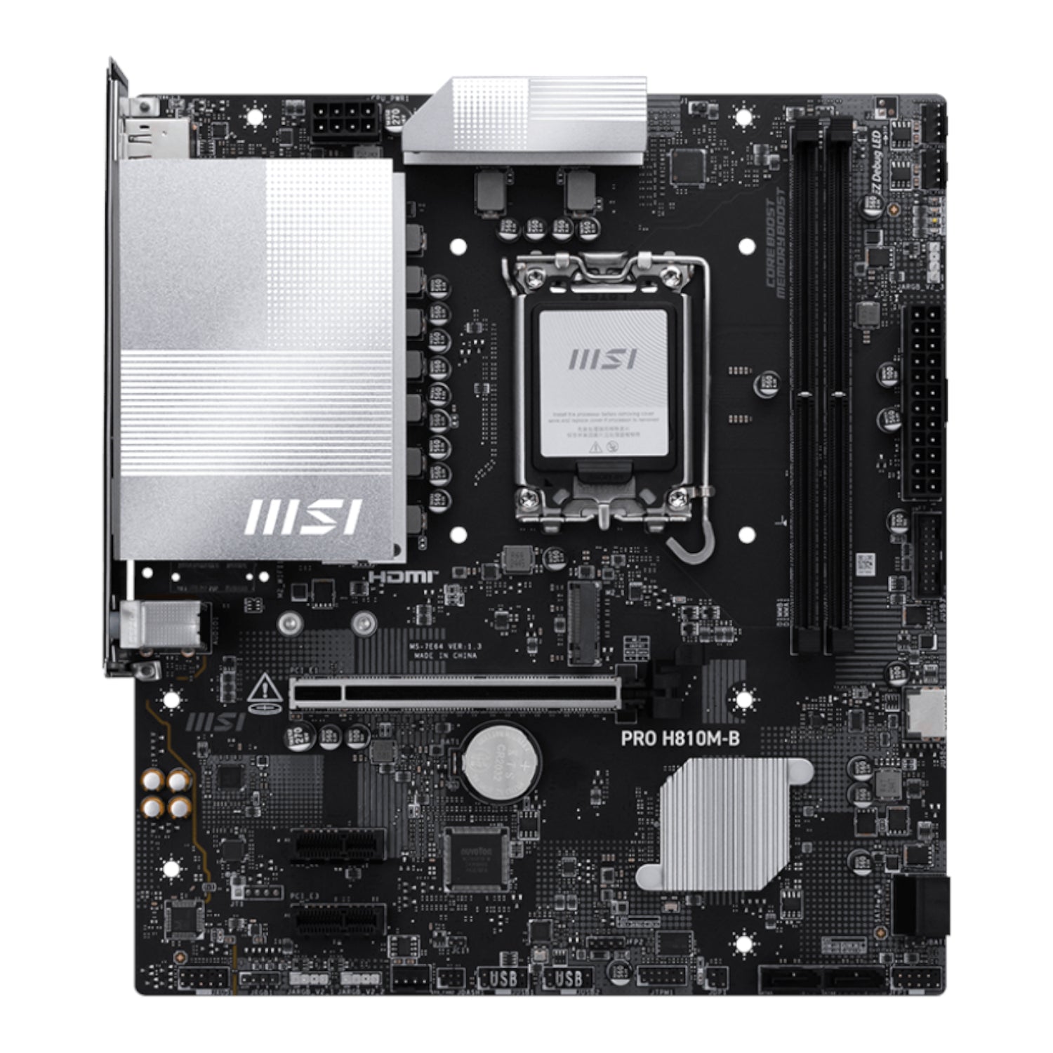Image 2 for MSI H810M-B PRO LGA1851 M-ATX DDR5 Motherboard