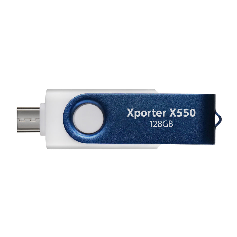 Image 2 for Patriot Xporter X550 128GB USB3.2 Swing Type A to Type-C Flash Drive