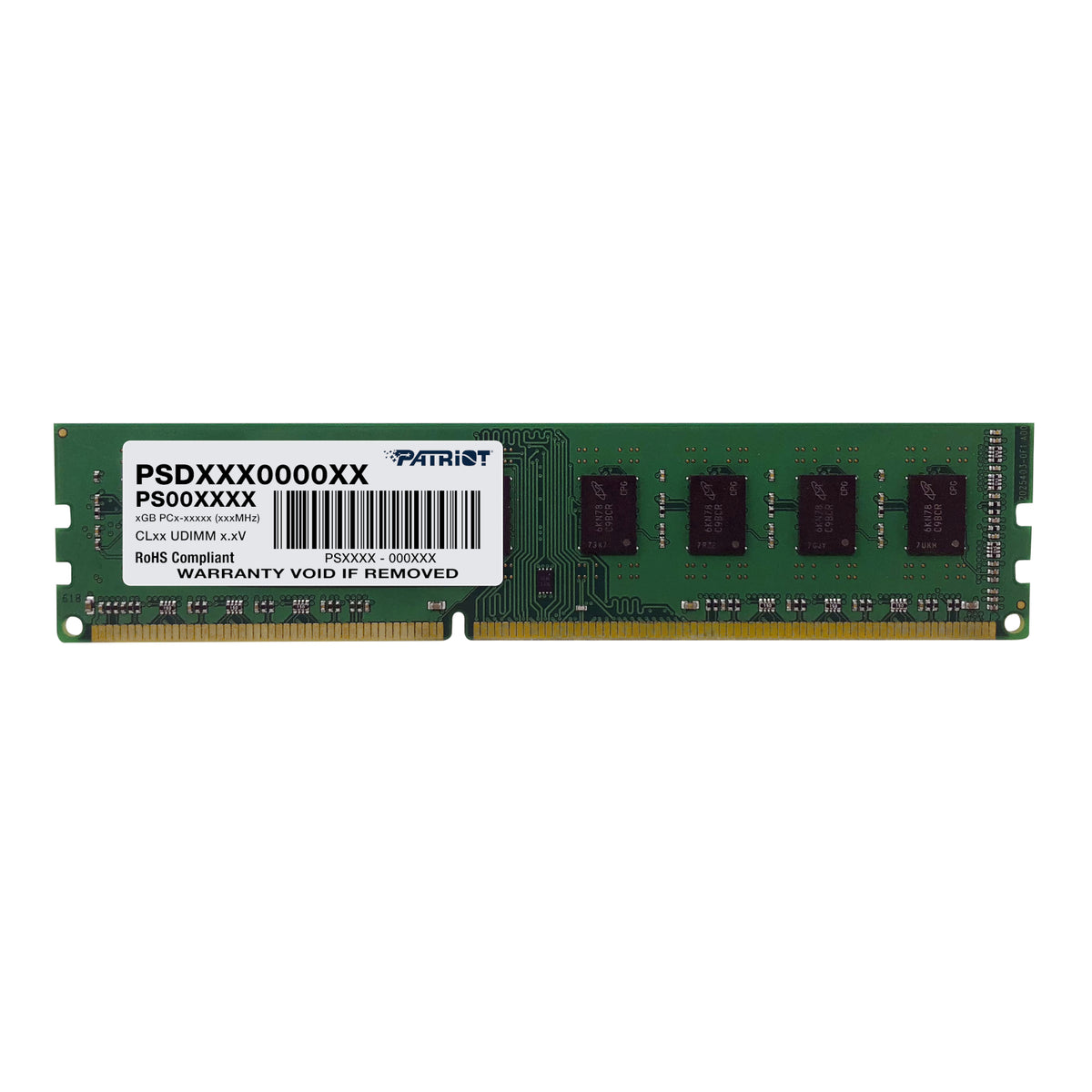 Image 1 for Patriot Signature Line 4GB 1600MHz DDR3 Single Rank Desktop Memory