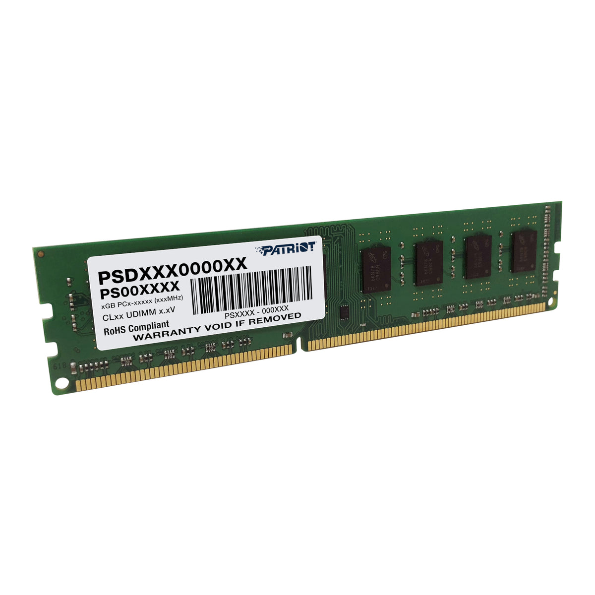 Image 2 for Patriot Signature Line 4GB 1600MHz DDR3 Single Rank Desktop Memory