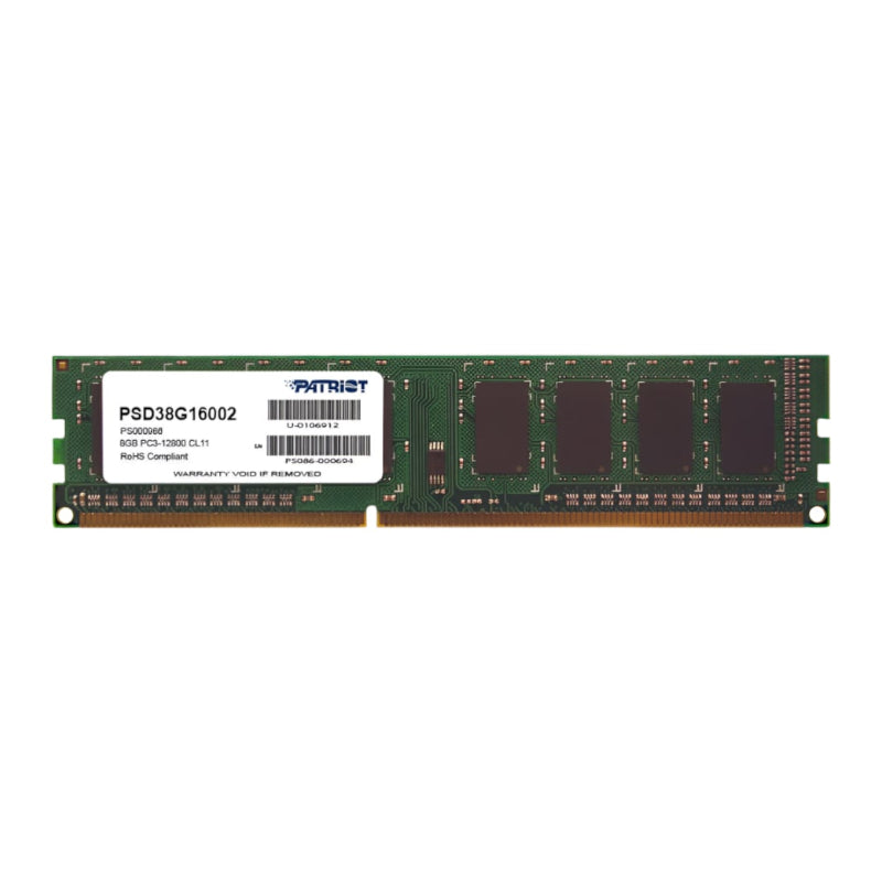 Image 1 for Patriot Signature Line 8GB 1600MHz DDR3 Single Rank Desktop Memory