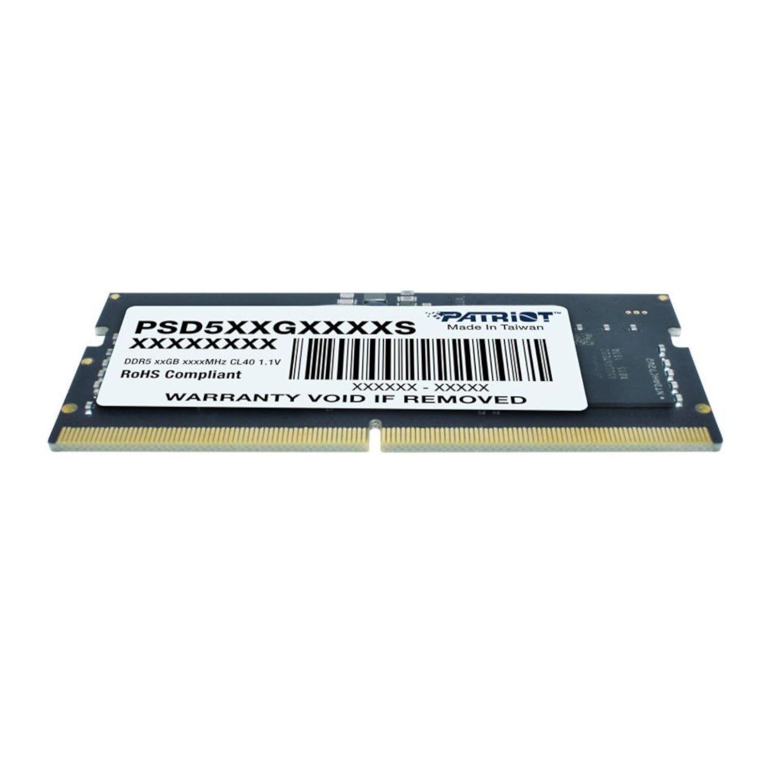 Image 3 for Patriot Signature Line DDR5 16GB 4800MHz Single Rank SODIMM Notebook Memory