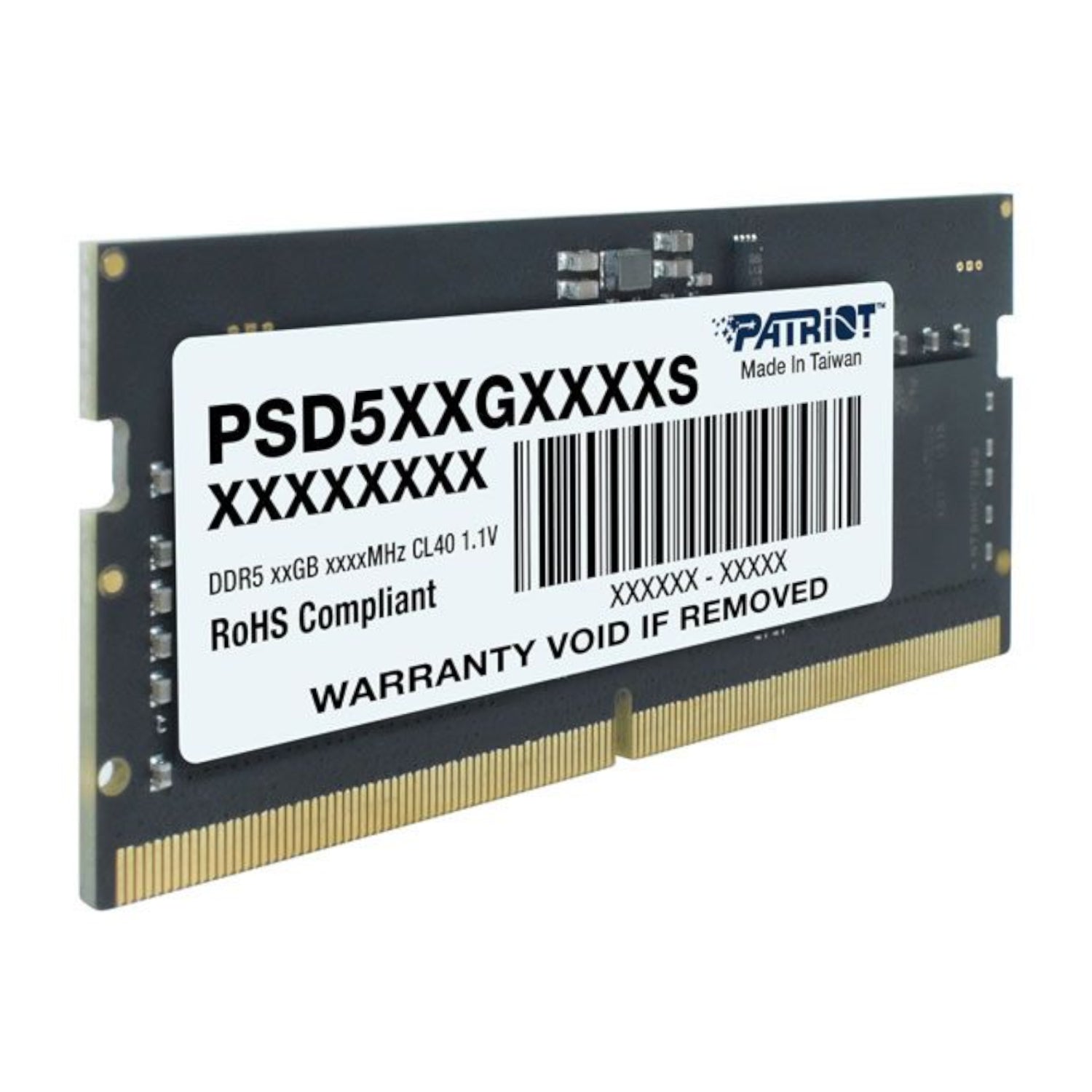 Image 4 for Patriot Signature Line DDR5 16GB 4800MHz Single Rank SODIMM Notebook Memory