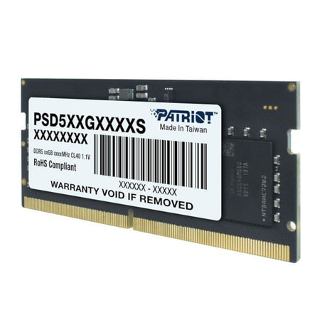 Image 2 for Patriot Signature Line DDR5 8GB 4800MHz Single Rank SODIMM Notebook Memory