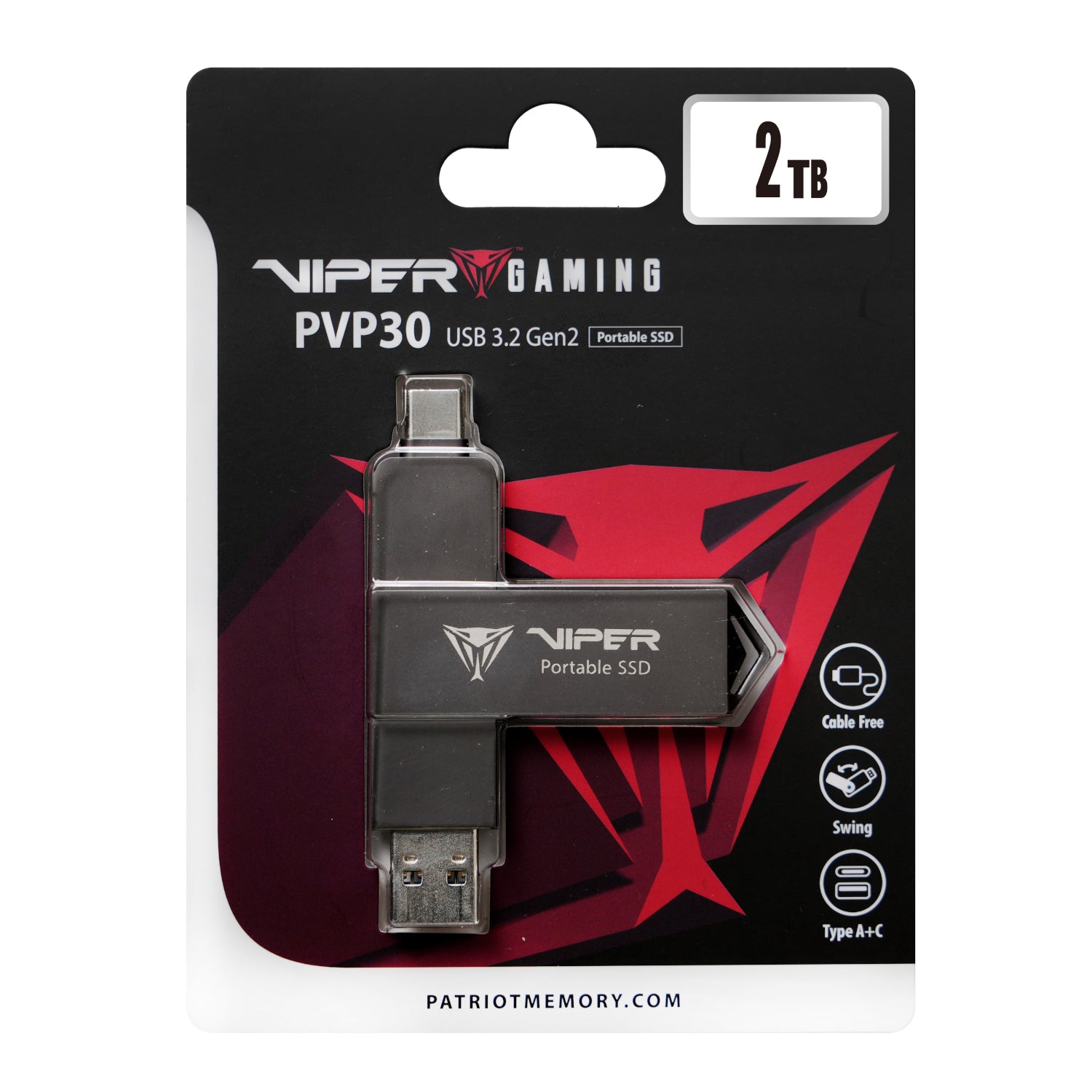 Image 5 for Patriot PVP30 2TB Duo Compact External Portable SSD