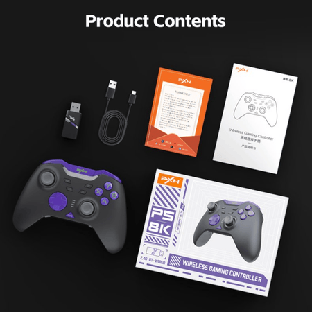 Image 7 for PXN P5 8K Wireless Gaming Controller - Black (PC/Switch/Android/iOS)