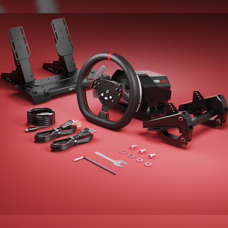 Image 5 for PXN V10 Ultra 270/900° 3.2nm Direct Drive USB Steering Wheel with Hall Effect Dual Pedals