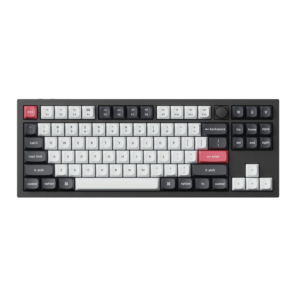 Image 2 for Keychron Q3 HE QMK 80% Wireless Custom Mechanical Keyboard (Nebula Switch) – Carbon Black