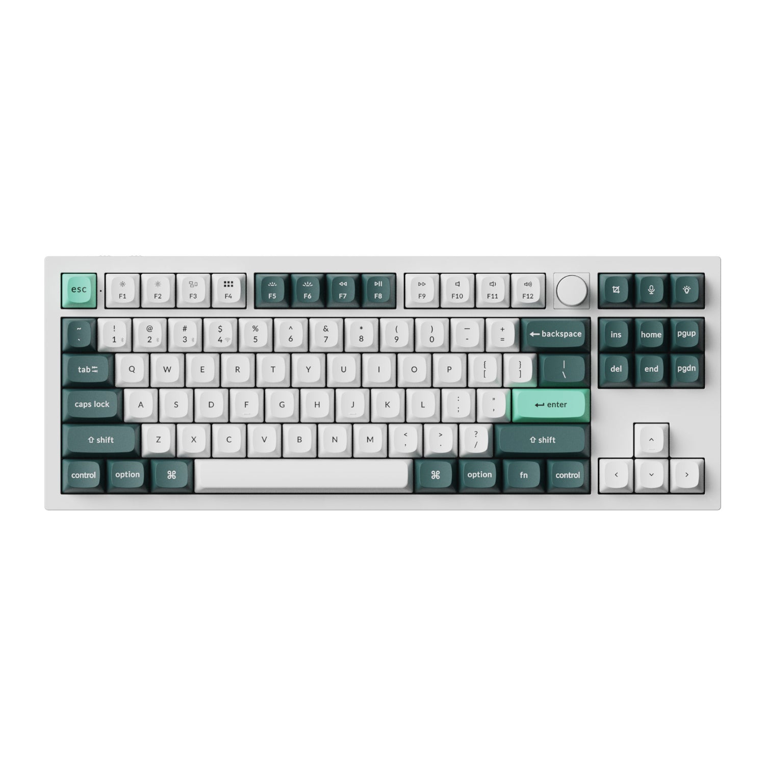 Image 2 for Keychron Q3 HE QMK 80% Wireless Custom Mechanical Keyboard (Nebula Switch) - Shell White