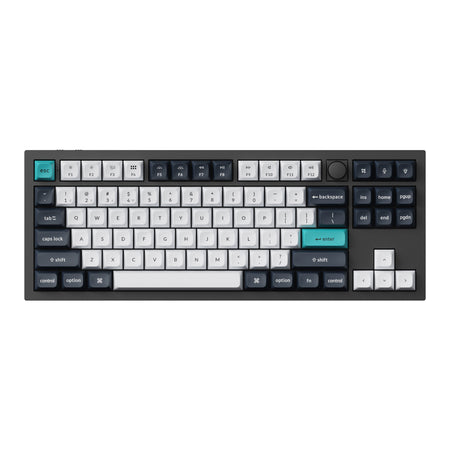 Image 2 for Keychron Q3 Max 80% Full Assembled Knob Red Switch Hot-Swap Gateron Jupiter RGB Wireless Keyboard - Black