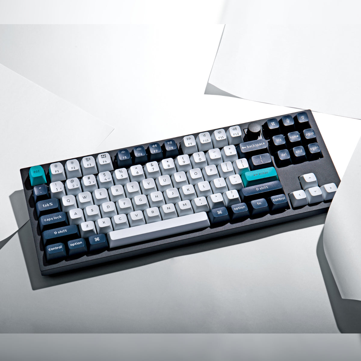 Image 4 for Keychron Q3 Max 80% Full Assembled Knob Red Switch Hot-Swap Gateron Jupiter RGB Wireless Keyboard - Black